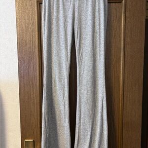 Gray flare pants
